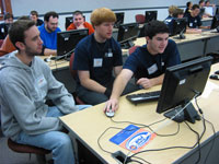 Students in the computer science lab